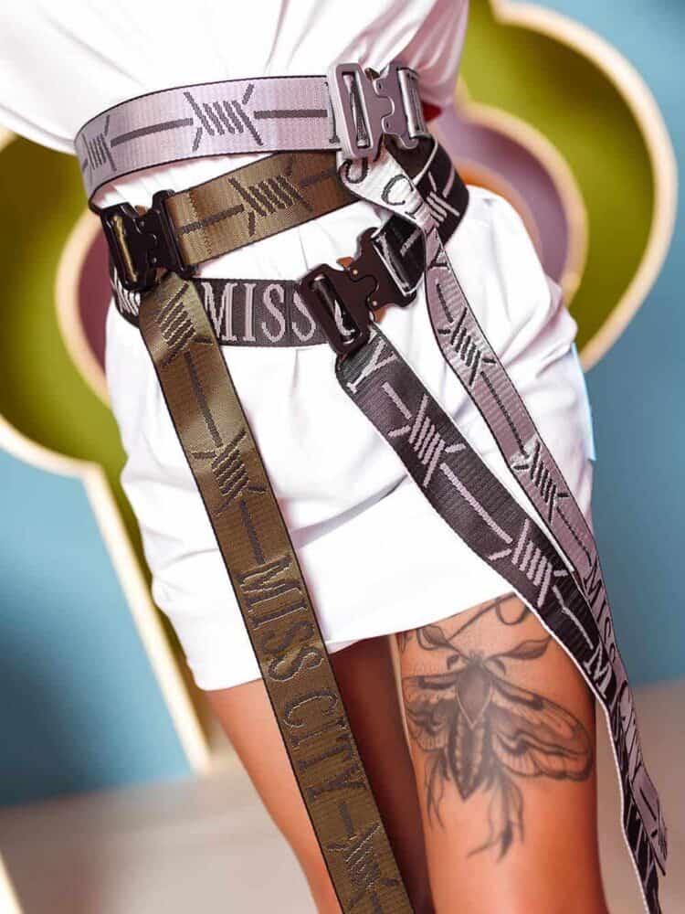 Logoed sash belt by Miss City