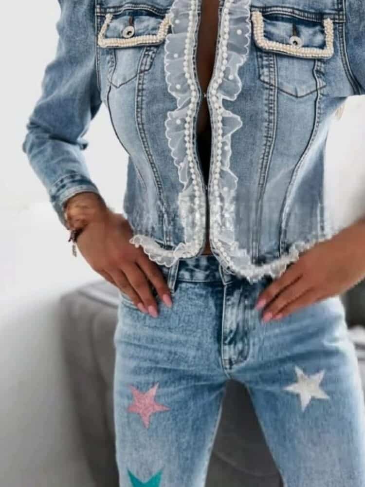 embellished denim jackets