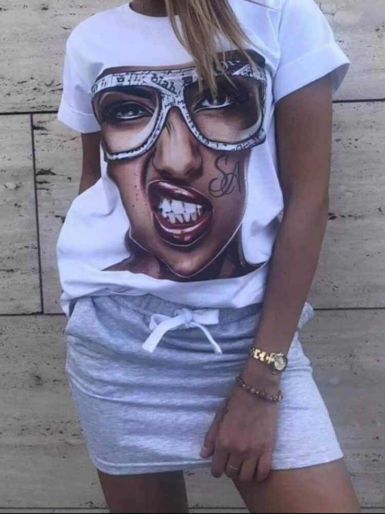 T Shirt Okulary