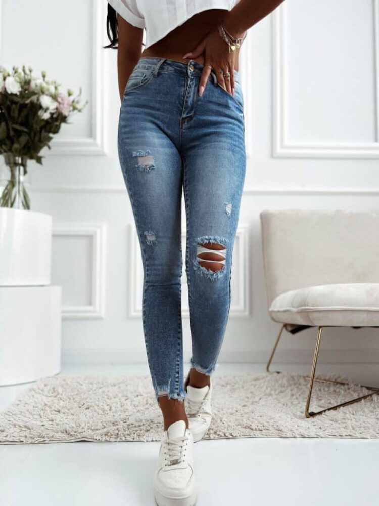 Push up jeans M Sara butterfly zirconia