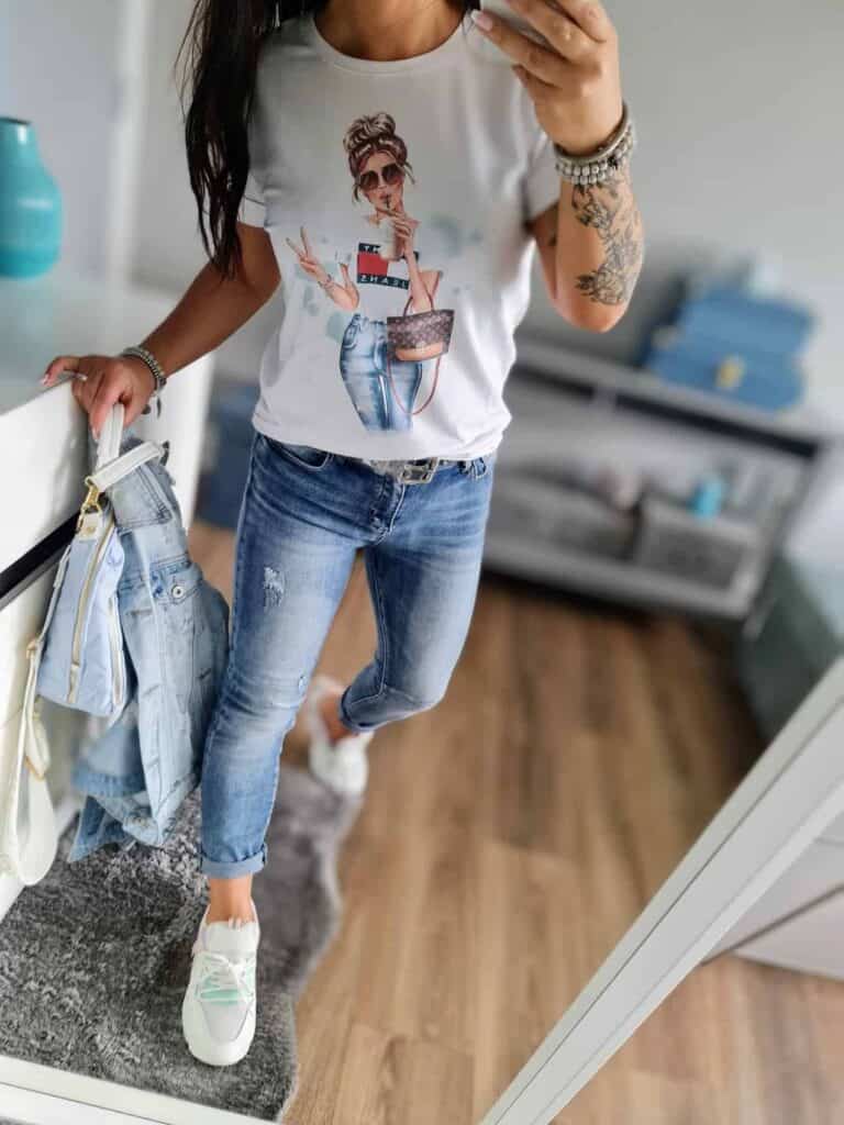 T Shirt Tommy bawełniany - obrazek 4