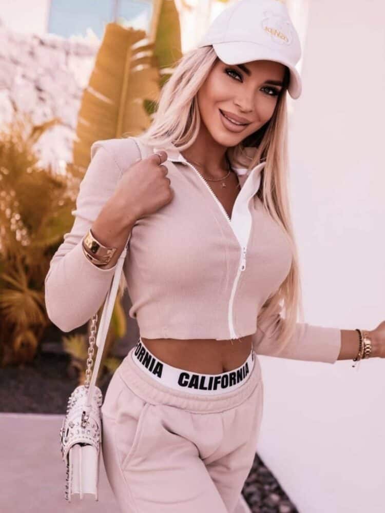 California tracksuit set trousers and top