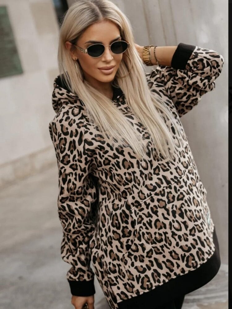 Warm-up sweatshirt Leopard