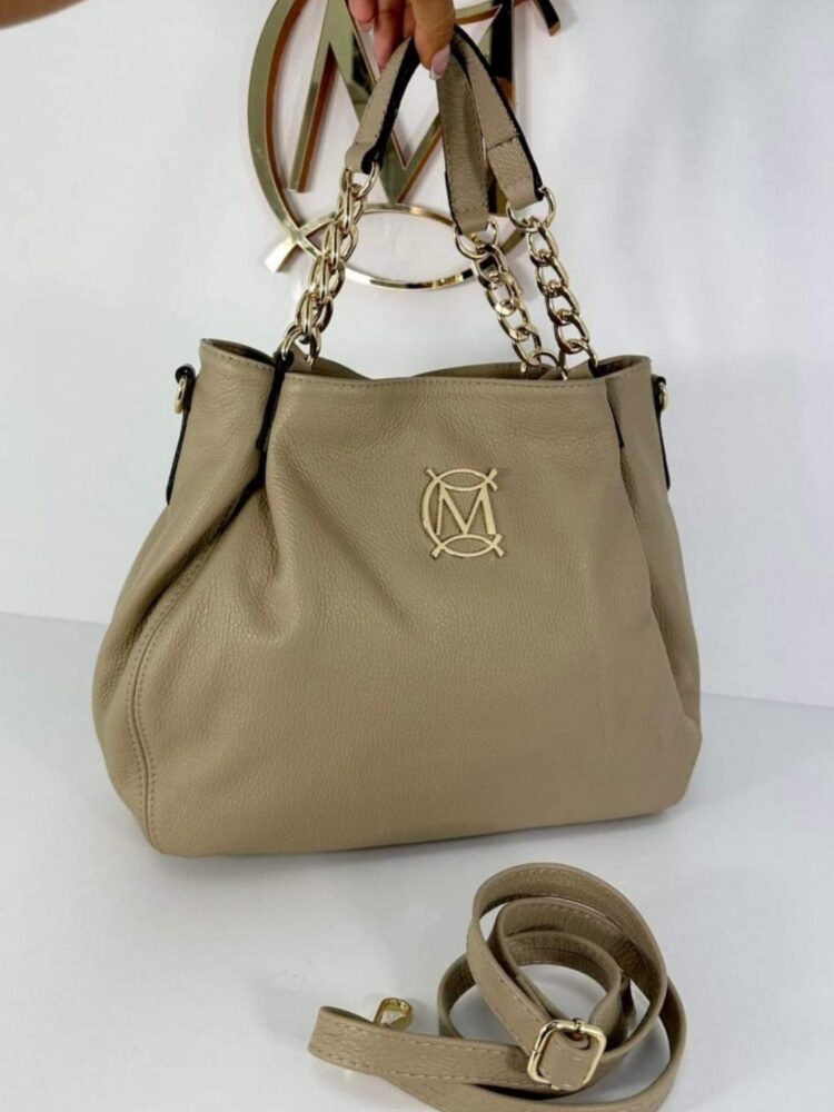 Classic in beige leather Massimo Contti