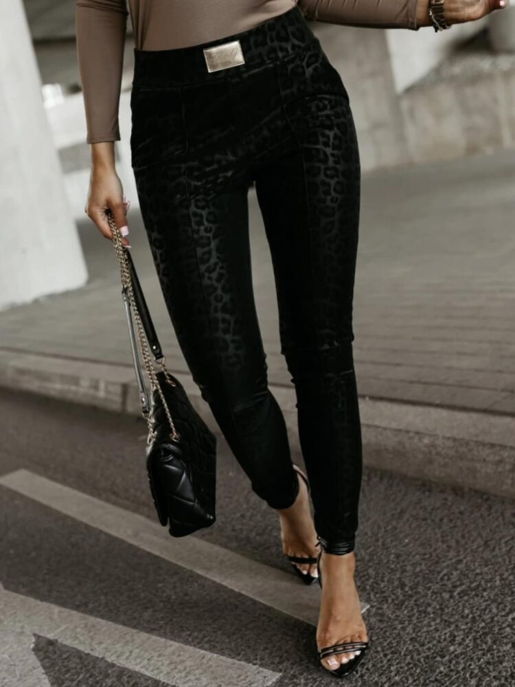 Leggings leopard pattern