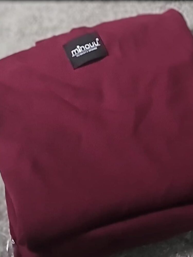 Maroon turtleneck from Minouu