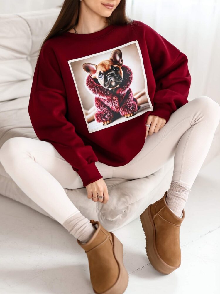 Insulated sweatshirt gorgeous bulldog