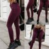 Bordowe jeansy skinny - Image 4