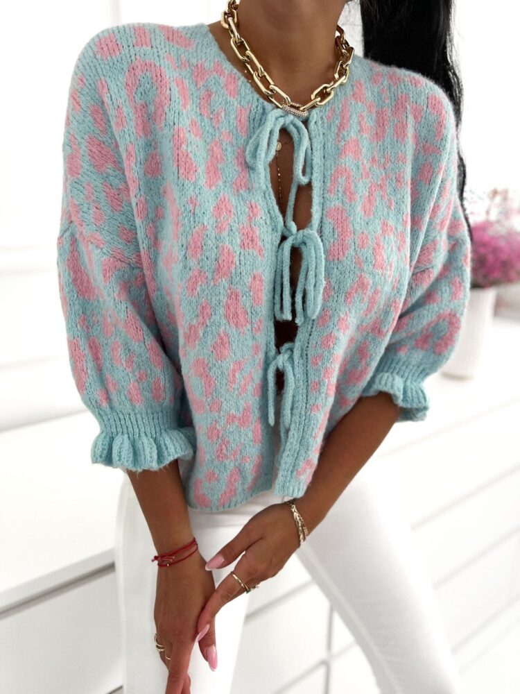 Jumper cardigan with shorter sleeves