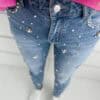 Jeansy Mom Fit zdobione M. Sara