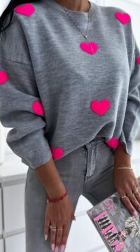 Heart jumper three colours