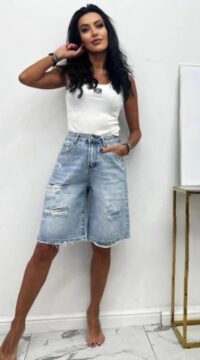M.Sara denim bermudas