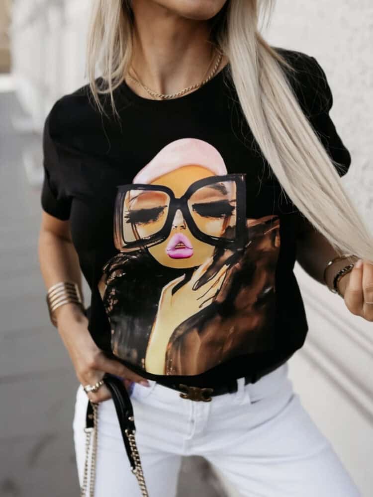 T shirt z zawijanym rękawem nasz hit - Image 9