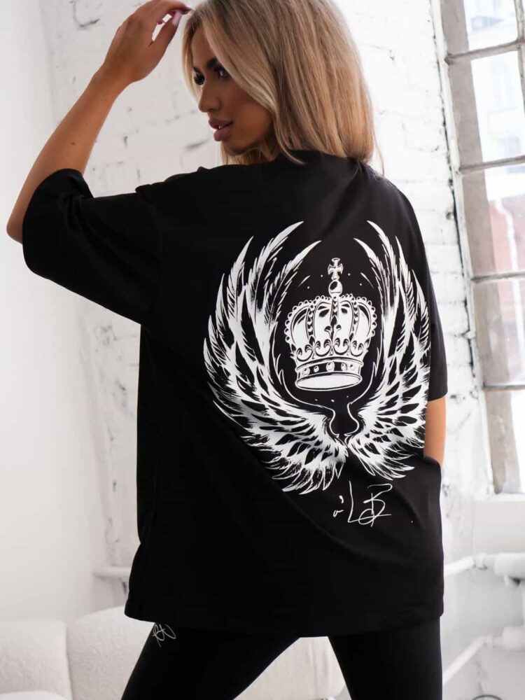 T shirt oversize Skrzydła Ola Bianka