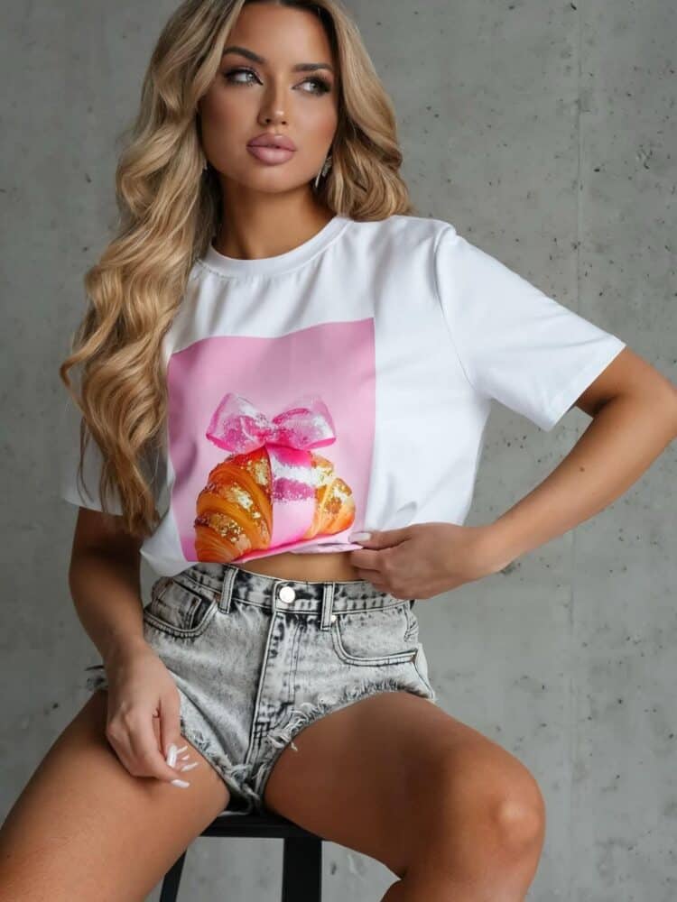 T shirt Croissant Ola Bianka