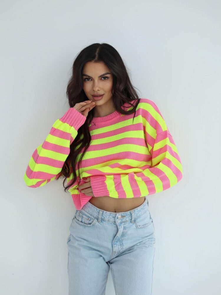 Spring striped jumper