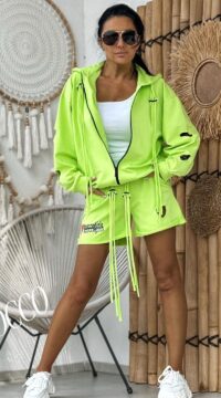 Zocco set sweatshirt shorts cut-out hearts