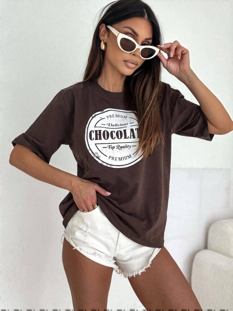 Smooth T shirt Chocolate white chocolate