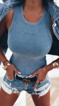 Strapless cotton ribbed top Icon