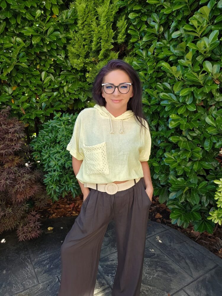 Trousers with belt viscose