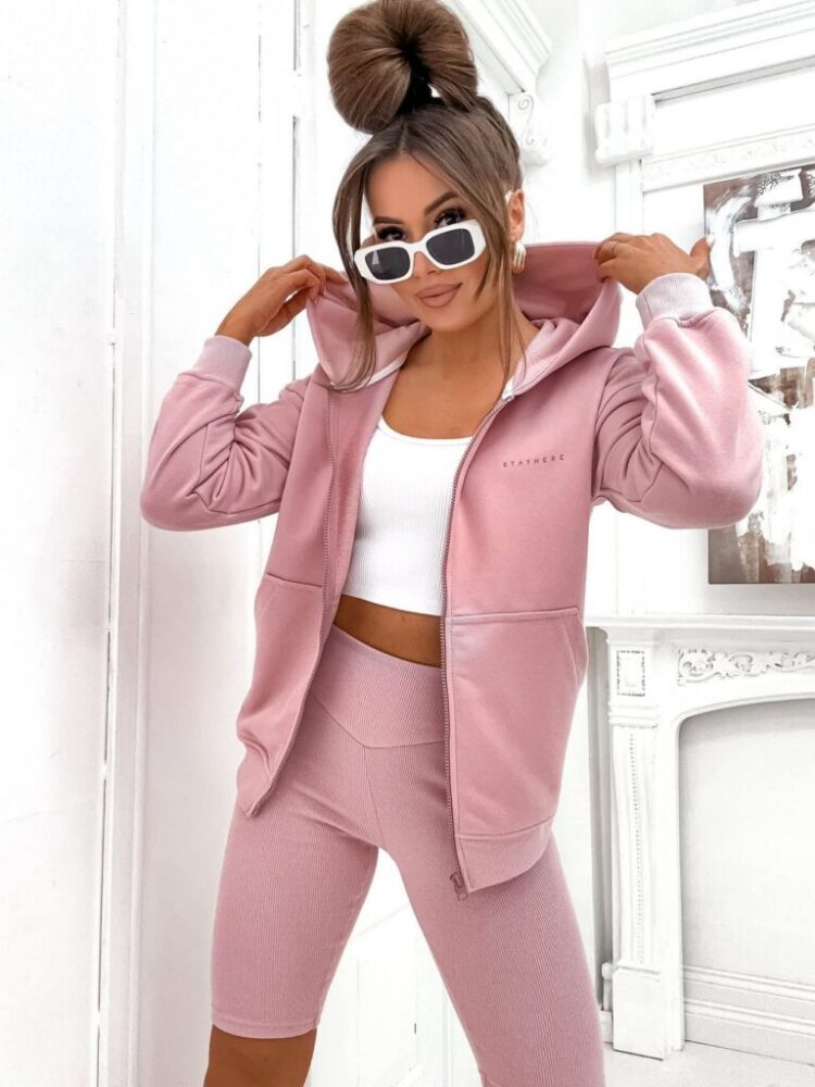Bluza zapinana na suwak kaptur - obrazek 4