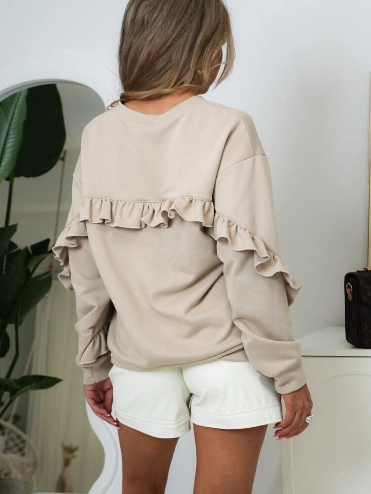 Bluza tunikaz falbanką - obrazek 4