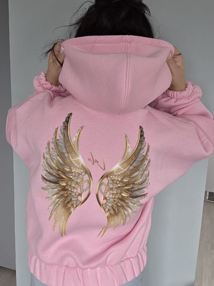Bluza LaLu na suwak dwa kolory skrzydeł - obrazek 9