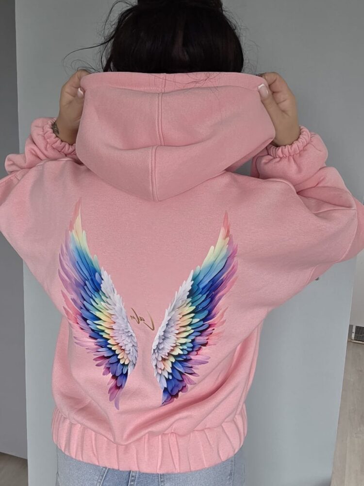 Bluza LaLu na suwak dwa kolory skrzydeł - obrazek 8