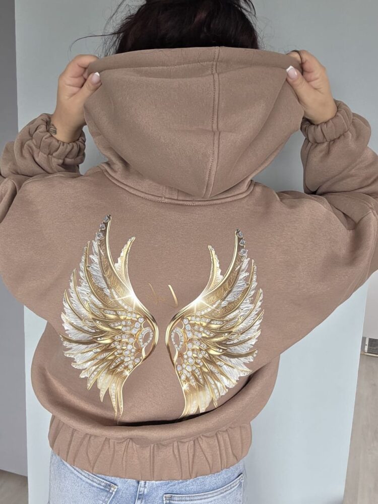 Bluza LaLu na suwak dwa kolory skrzydeł - obrazek 7
